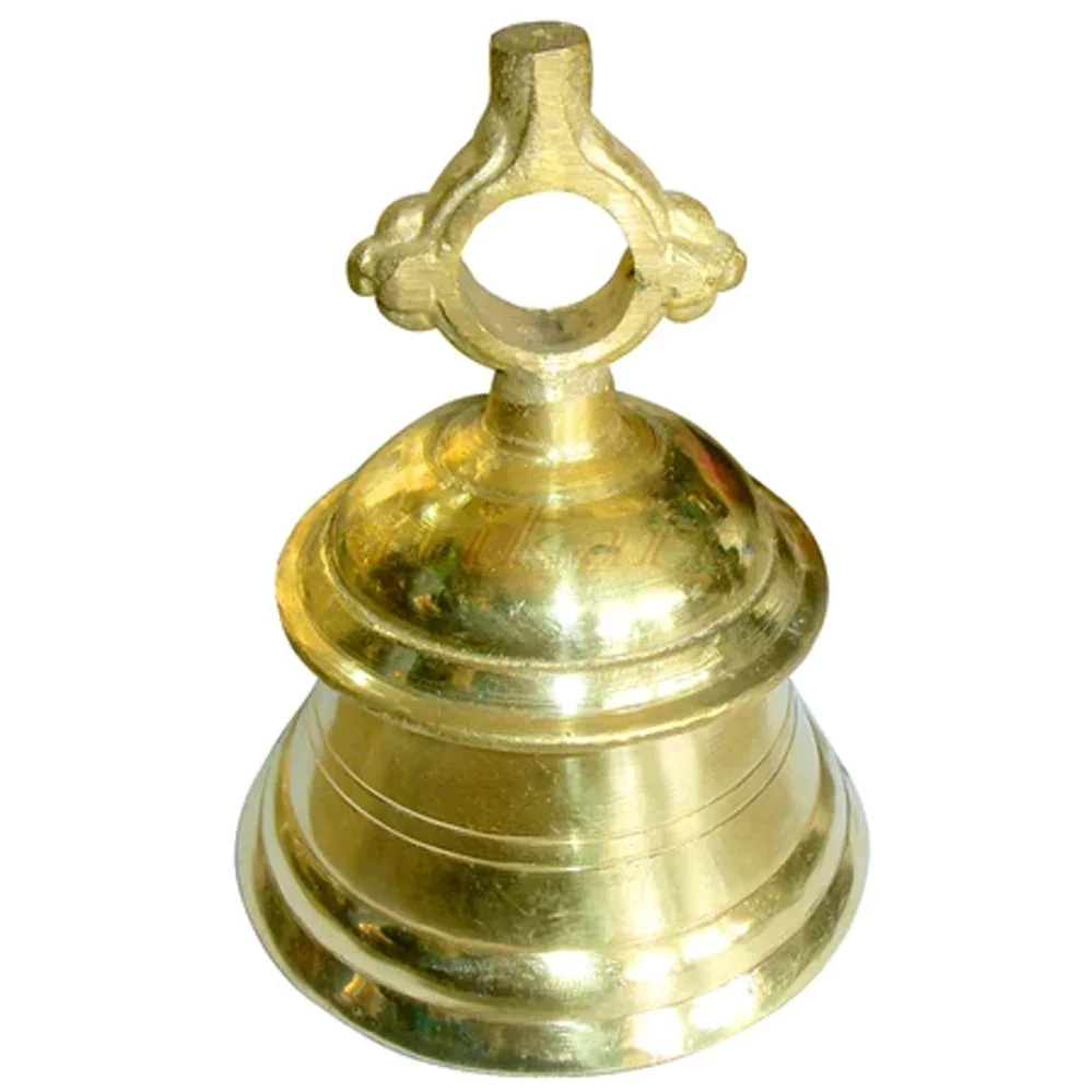 Antique Brass Table Bell - Nautical Calling Service Bell For Home, Office, Hotel Reception, Vintage Decor