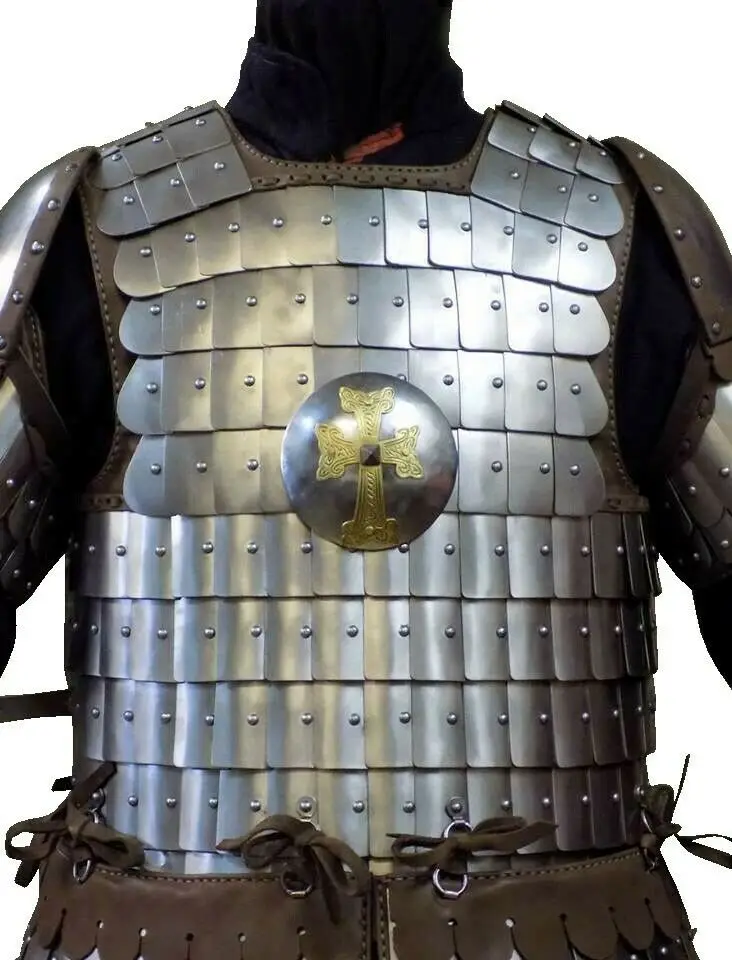 Medieval Knight Breastplate Scale Armor Steel Lamellar Armour Times ...