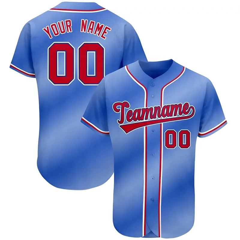 Custom Sublimated Team Name Logo Number Printing Sports Baseball Wear ...