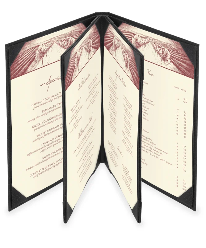 2024 New Product Leather Menu Cover For Hotel Restaurant Supplies / 2024 New Wholesale Products