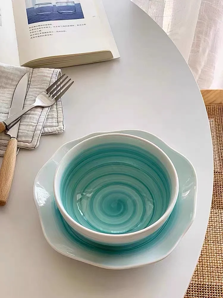 Personalized Luxury Dinnerware Custom Logo Home Restaurant Deep Plate