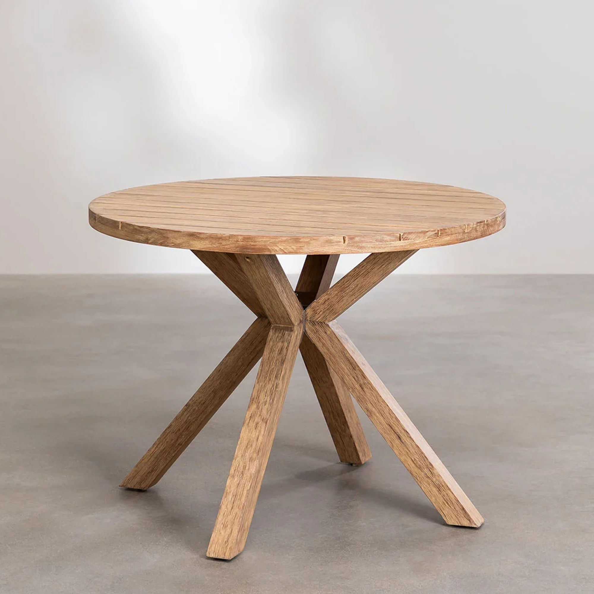 Round Dining Table Garden Set Of Wooden Table With 4 Chairs Alden Buy Garden Table And Chair