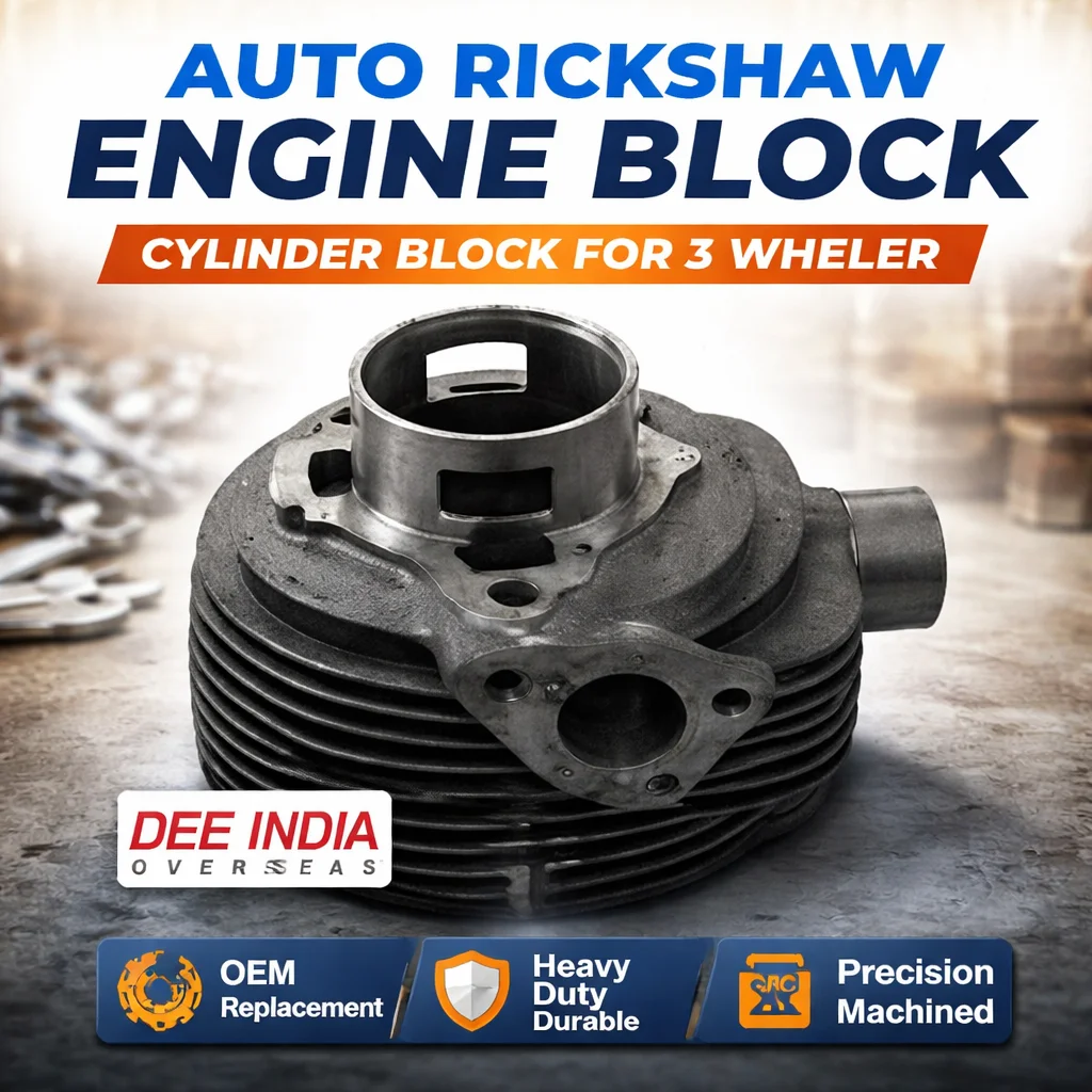 Auto Rickshaw Engine Block Cylinder Block for 3 Wheeler | OEM ...