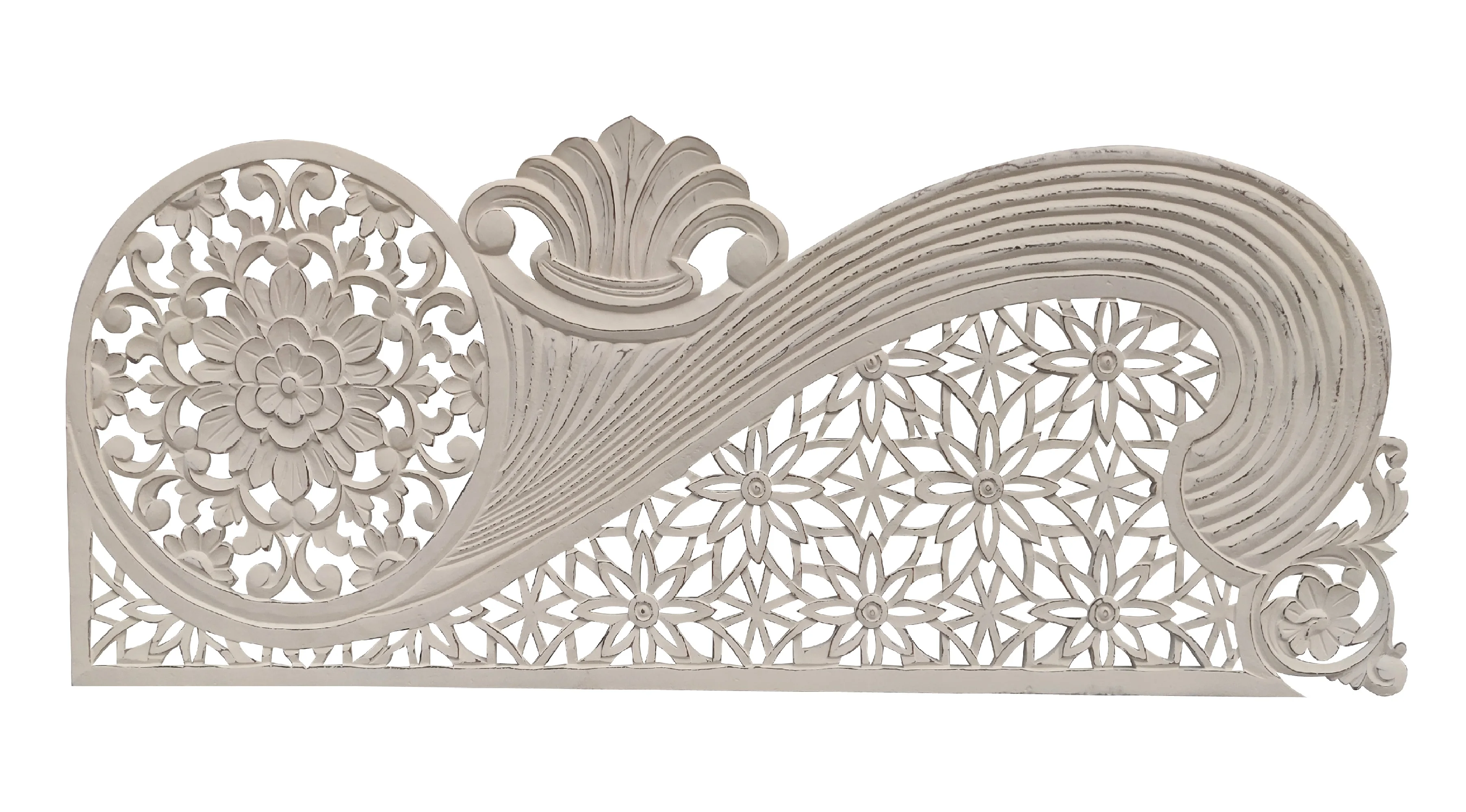 Wall Decor Carved Wall Panel Hanging Decor Decorative Carved Floral