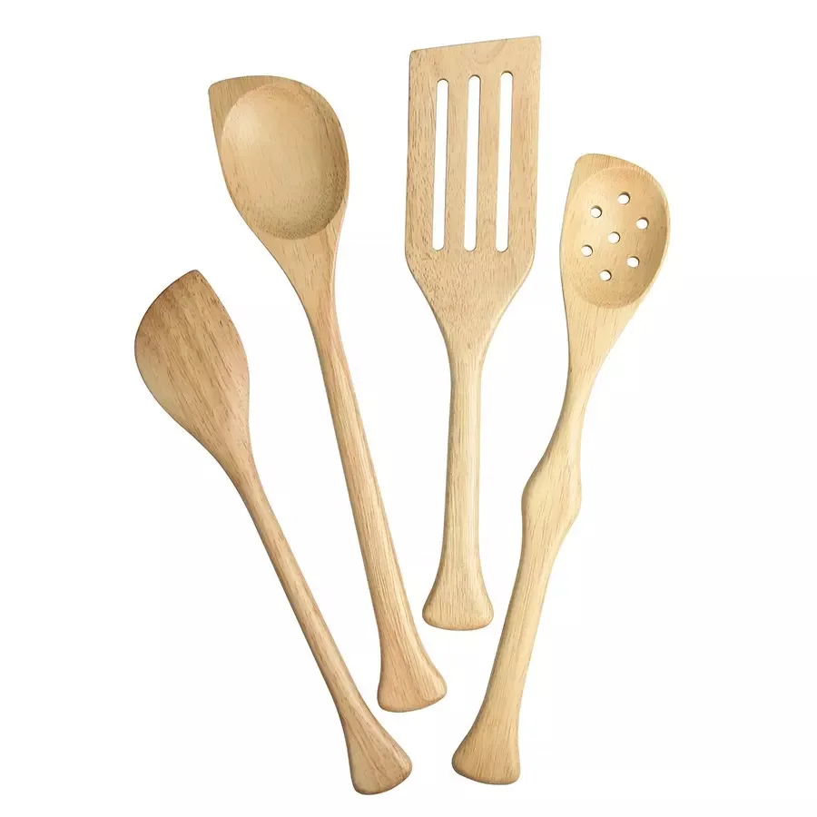 Handmade Wood Kitchen Utensil Set For Cooking Acacia Wood Cooking Spoon