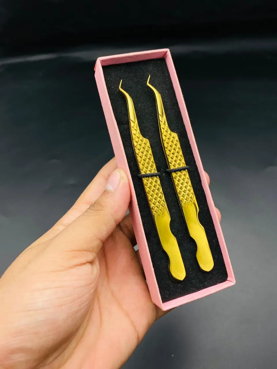 Black Rainbow Fiber Tip Solid Japanese Stainless Steel Eyelash