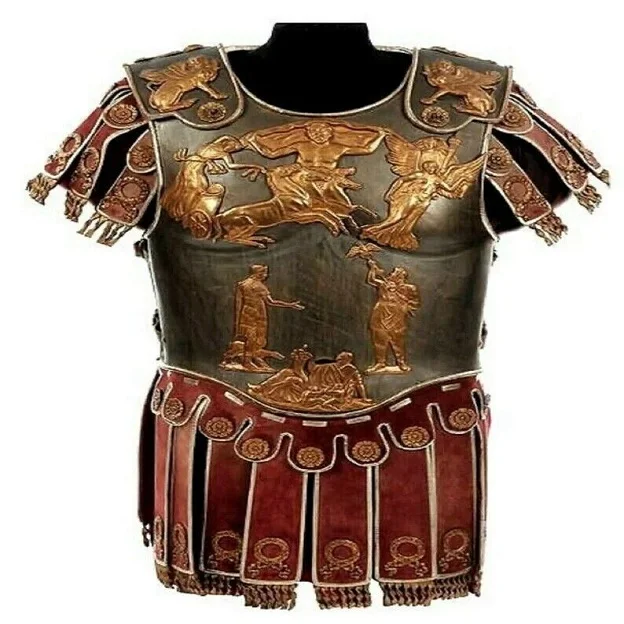 Medieval Roman Muscle Cuirass Armor Knight Breastplate With Skirt ...