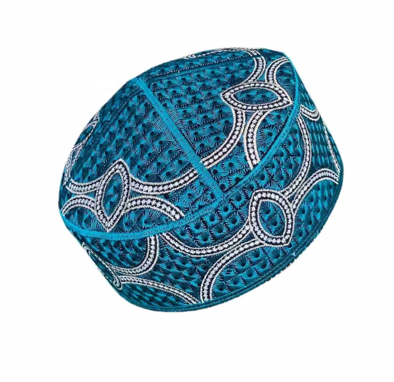 Wholesale Islamic Muslim Mens Worship Hat Topi Embossed Takkhe