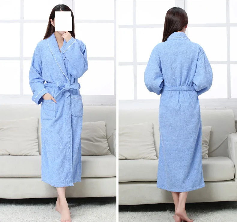 Oem Customized Logo New Hotel Bathrobe Pore Cotton Water Absorbent Soft