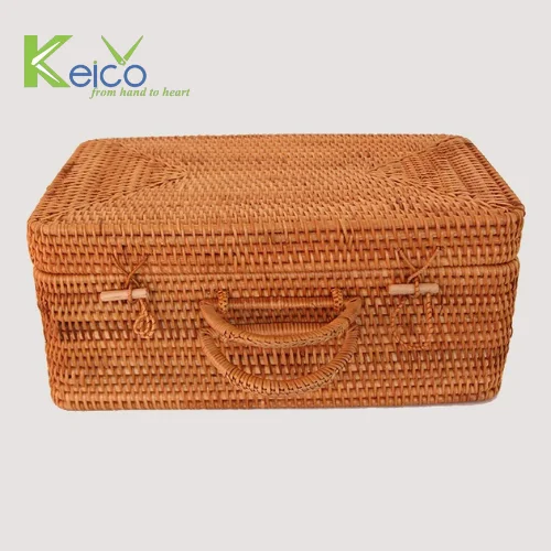 New Item 2024 Modern And Rustric Decoration Design Rattan Basket Made
