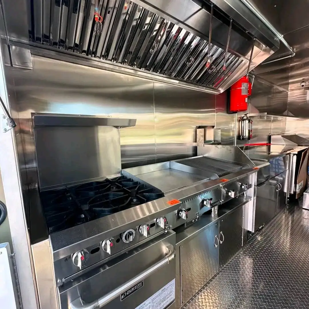 New Street Mobile Food Cart Fully Equipped Kitchen Commercial Mobile Food Truck