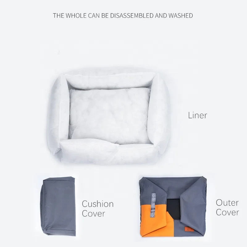 Durable Dog Bed Waterresistant Washable Oxford Fabric Pet Bed