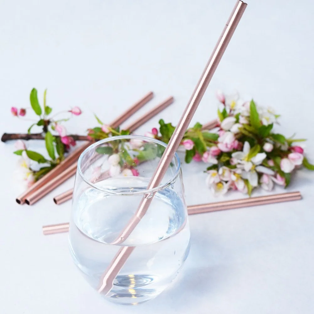 100 Food Safe Copper Drinking Straws,Copper Drinking Pipe,Straw For