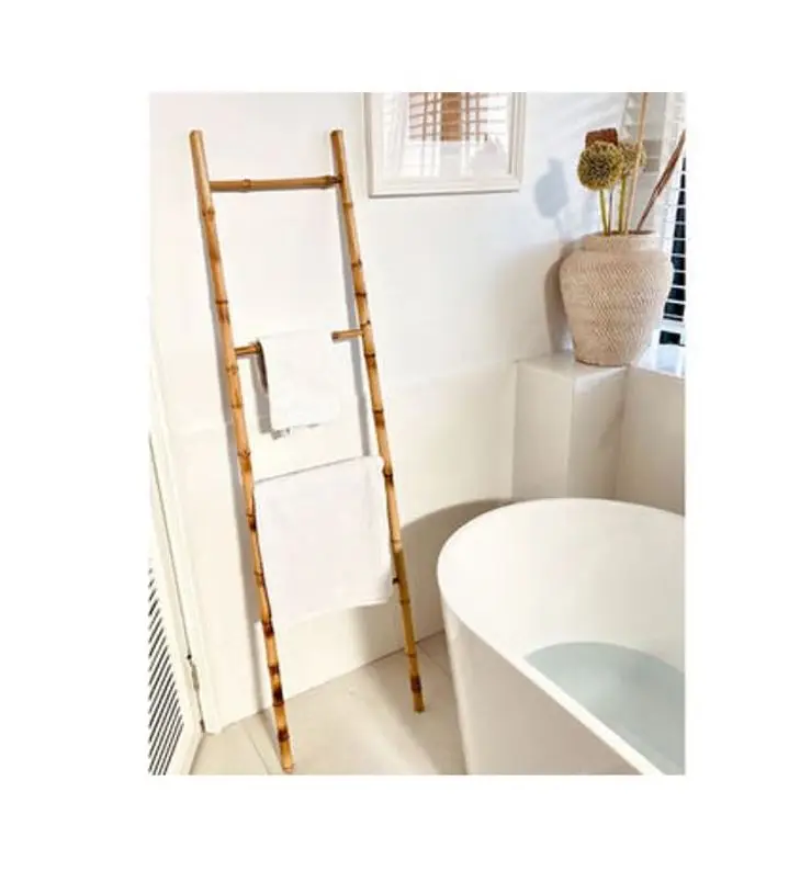 Natural Bamboo Ladder Shelf/ Bamboo Ladder For Sale With Customized Size And Wholesale In