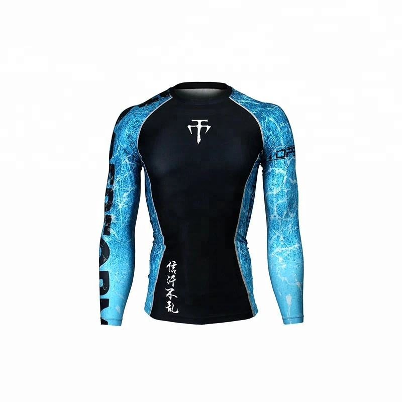 Professional Nylon Fabric Men's Rashguard Swimming Tops Rash Guard,Rash