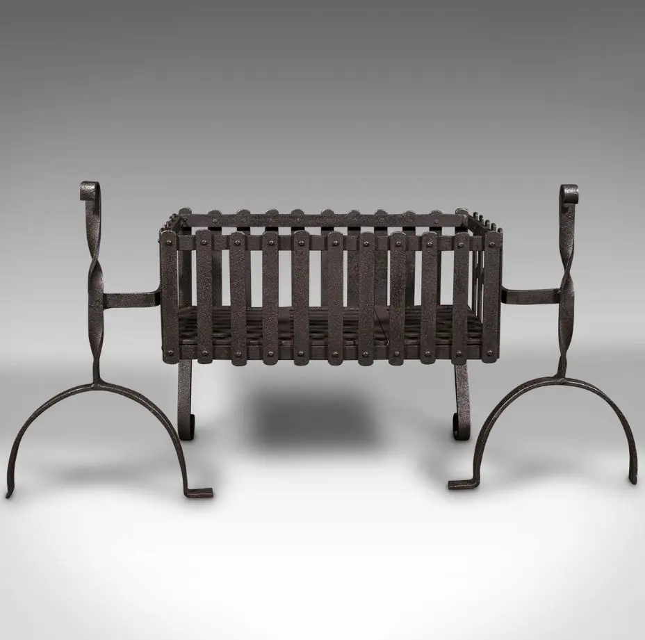 Cast Iron Fire Basket Firewood Unique Design High Quality Storage