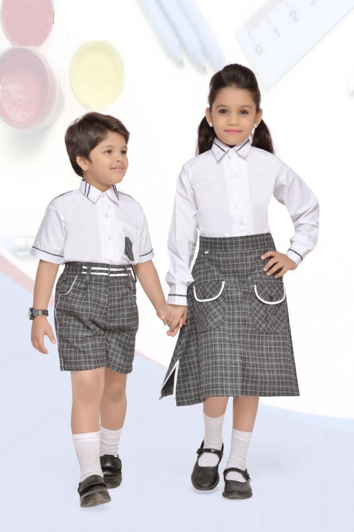 Dresses For Primary School Uniform Set Hot Selling Colorful Uniform