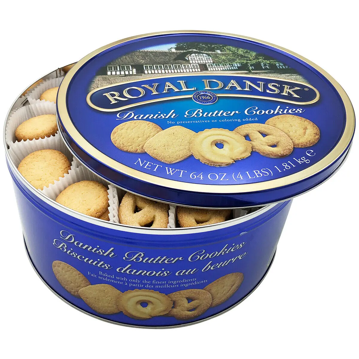 Royal Dansk Danish Butter Cookies 12 Ounce Tins (pack Of 4)/royal
