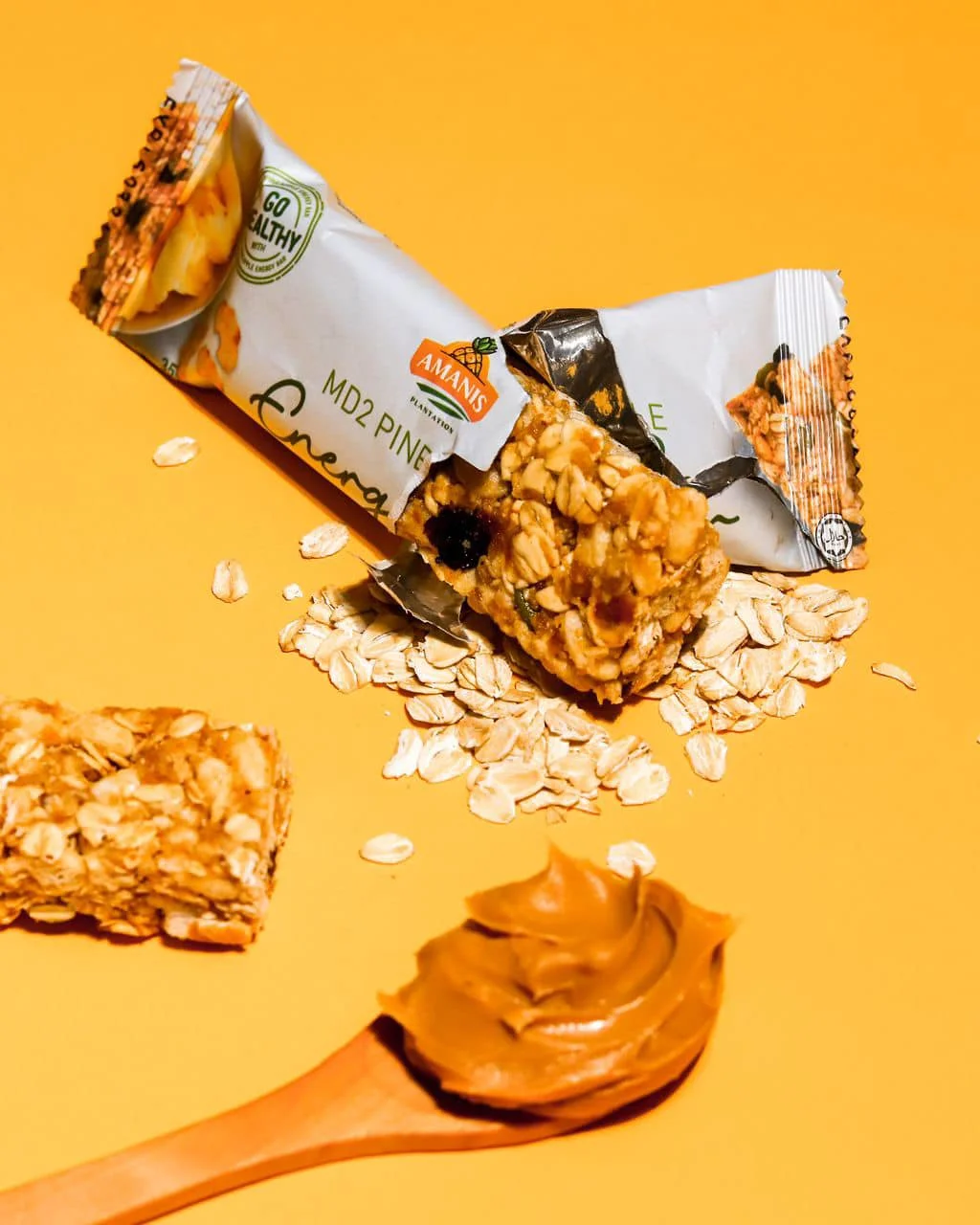 Madein Malaysia Amanis Md2 Pineapple Energy Bar Sweet Semisoft Baked