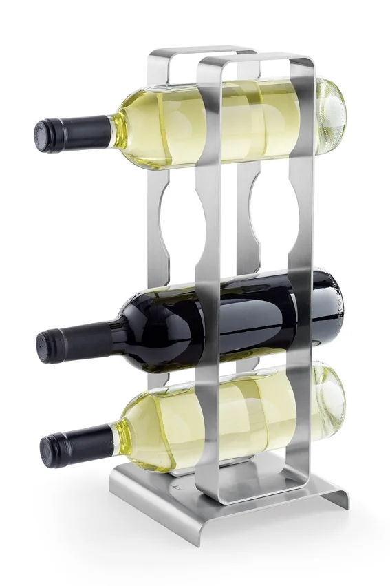 Amir Racks Amir Handicrafts Panel Style Antique Revolving Steel Wine Bottle Rack ...