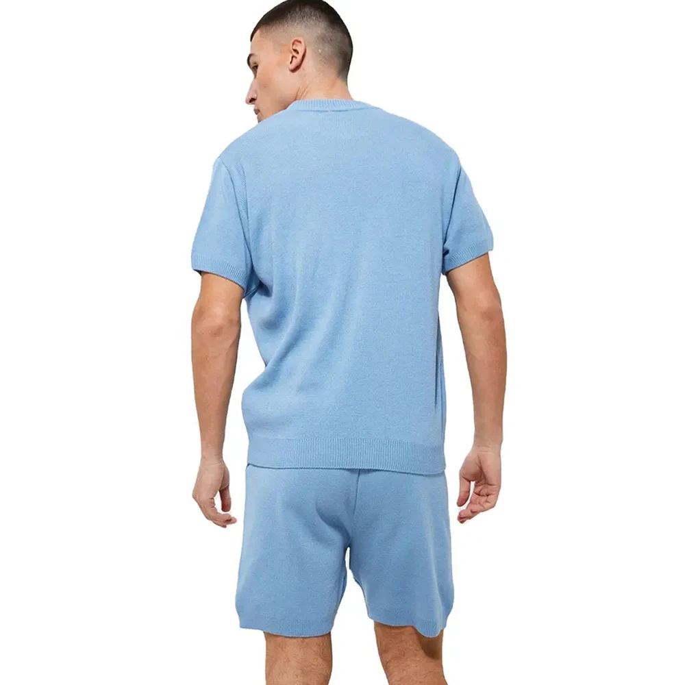 Wholesale Summer Wear New Design Men Casual Twin Sets Short Sleeve T