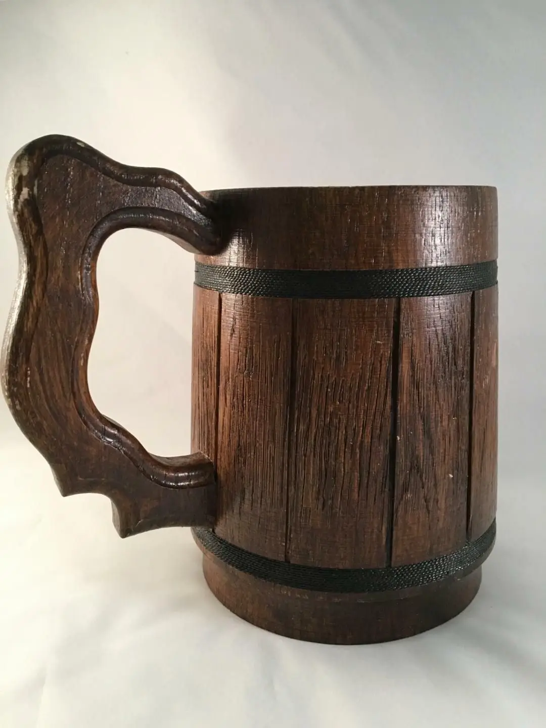 Antique Wooden Combo Beer Mug Best Indoor Drinking Design Mule Mug With ...