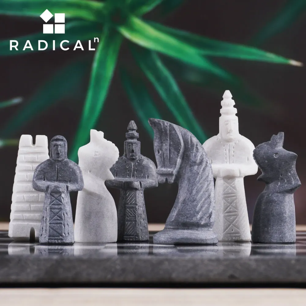 Unique Marble Chess Set Royal Chess Set Eco Friendly Customized Chess