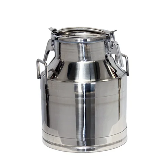 Stainless Steel Milk Pail With Lid In Matt Finish Packaging Bucket 5 ...