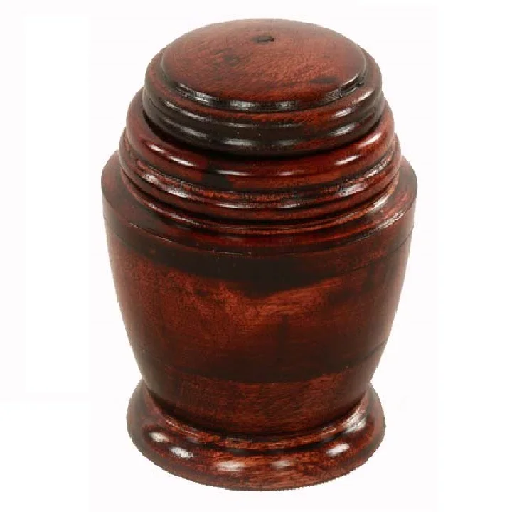 Round Shape Personalized Natural Keepsake Wooden Urns Made Of High ...