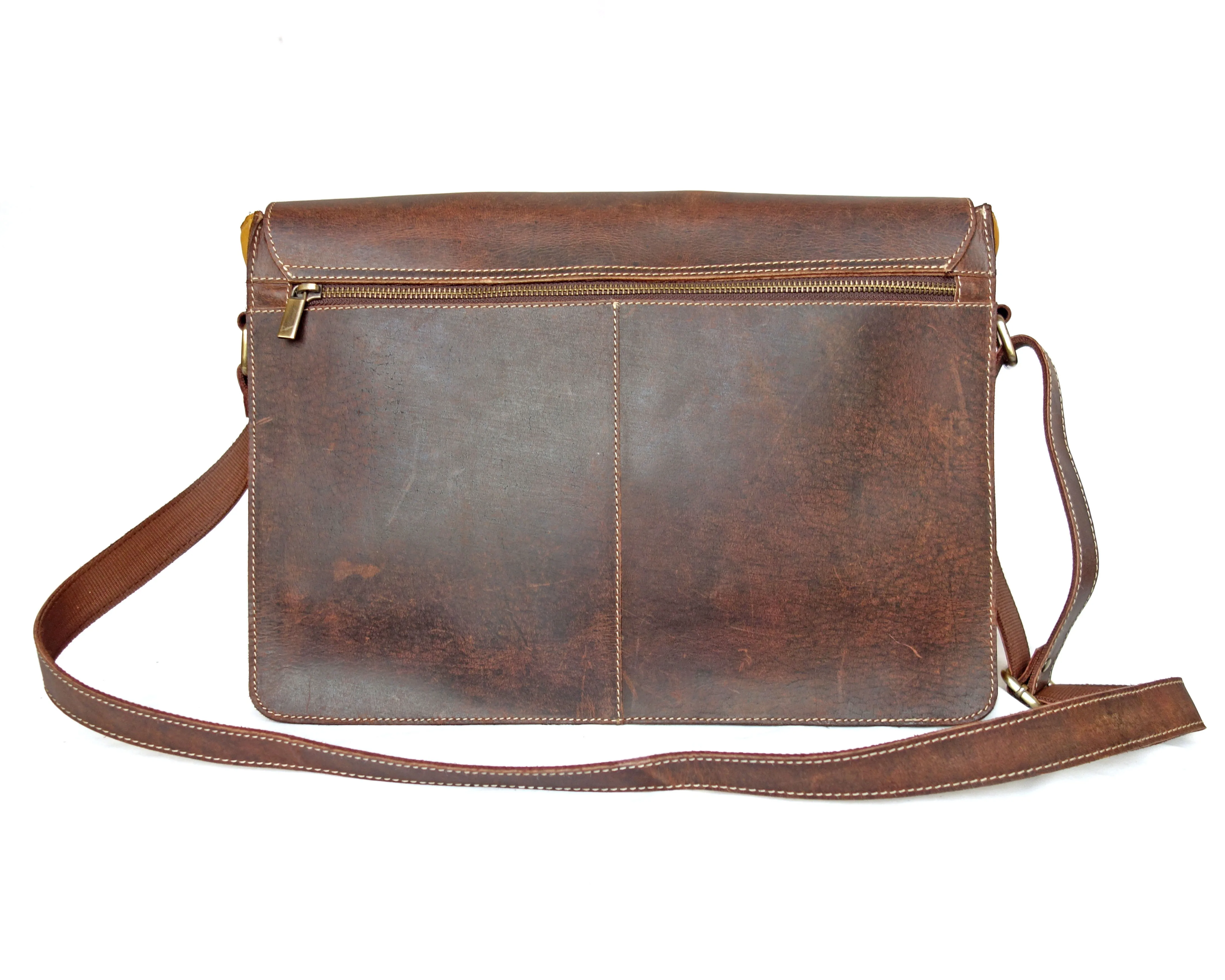 Hot Sale Top Grain Leather Bag Briefcase Style Bag For Unisex In Whole