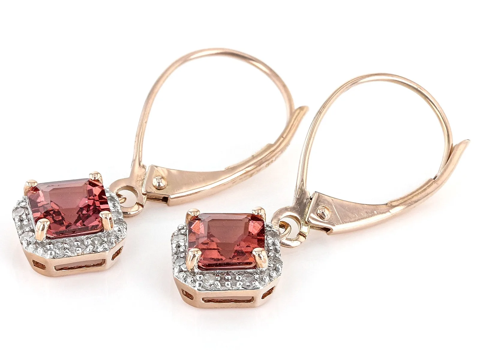 Chameleon-like Color Shift Garnet 10k Rose Gold Earrings | Elegant Fine ...