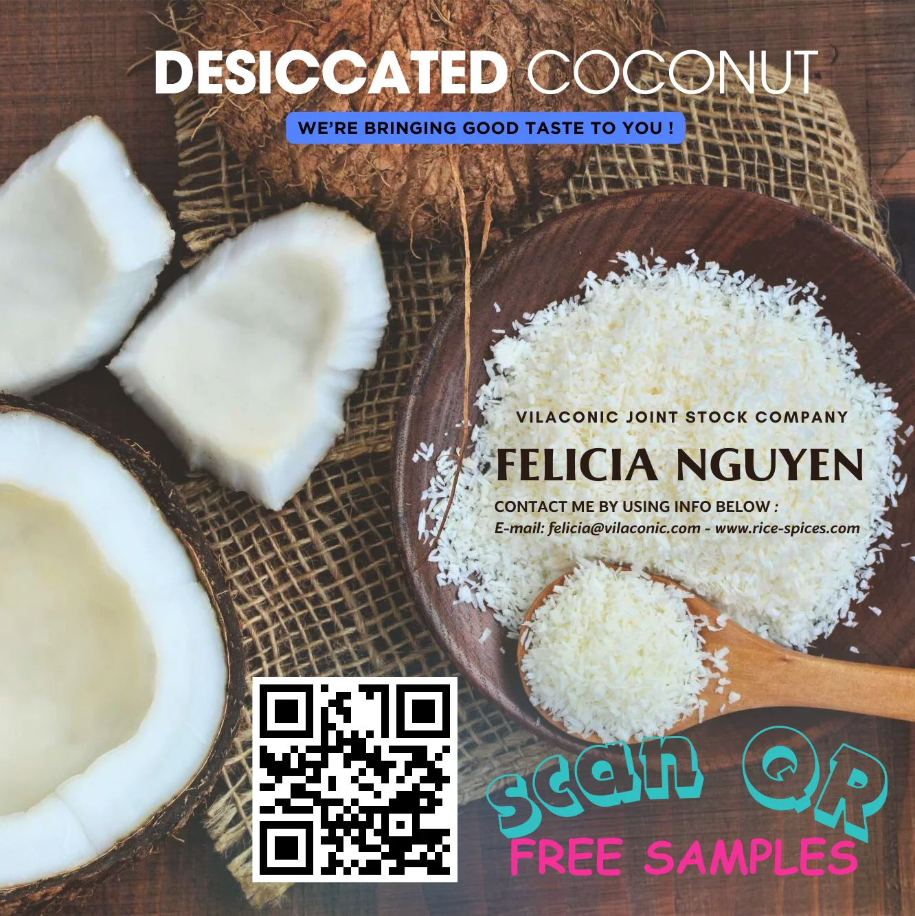 Vietnam Coconut Powder Flake Desiccated Coconut Hight Fat Fine