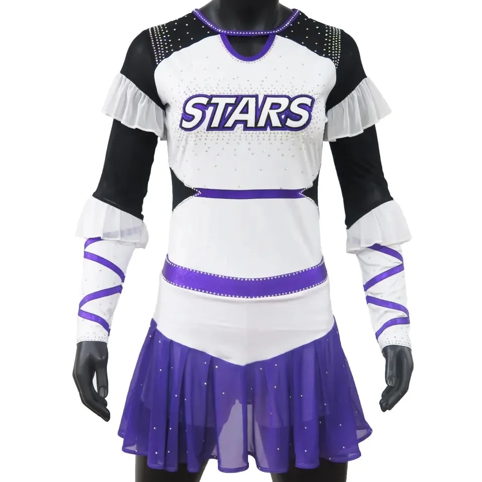 Hot Sale Cheer Leading Costume Sleeveless Cheerleader Uniform Women