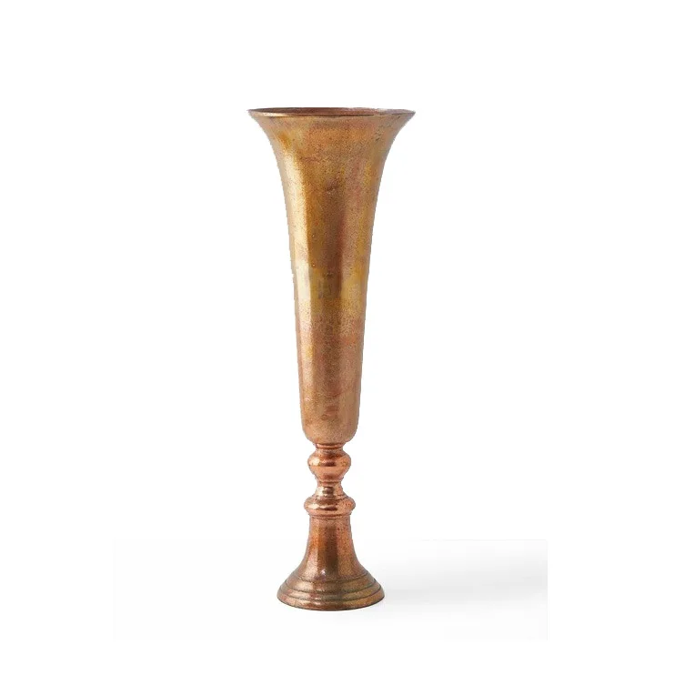 Unique Design Gold Color Flower Vase Luxury Decorative Good Quality