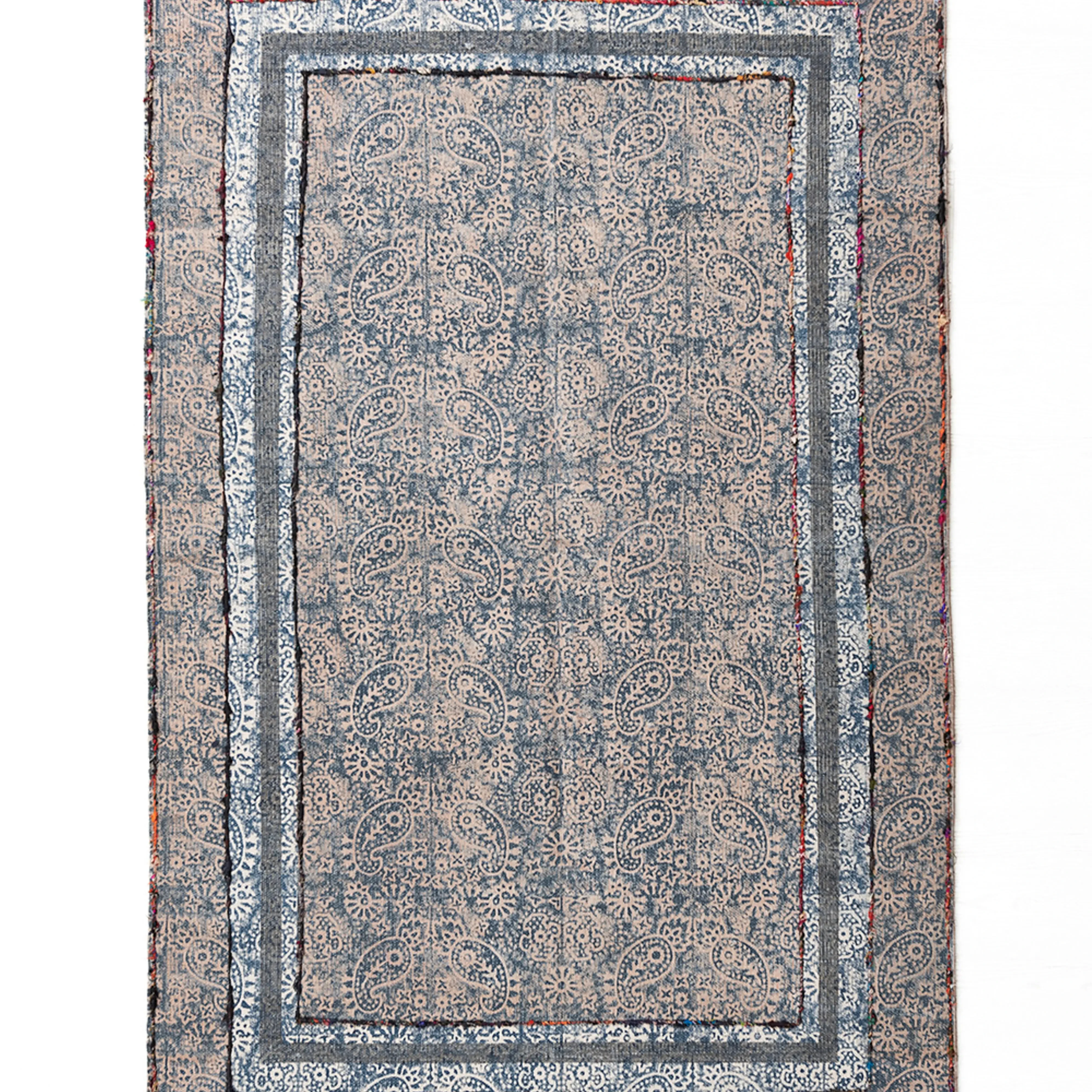 Hand Woven Dhurries Indian Carpet Rug Handmade Floor Decorative Cotton