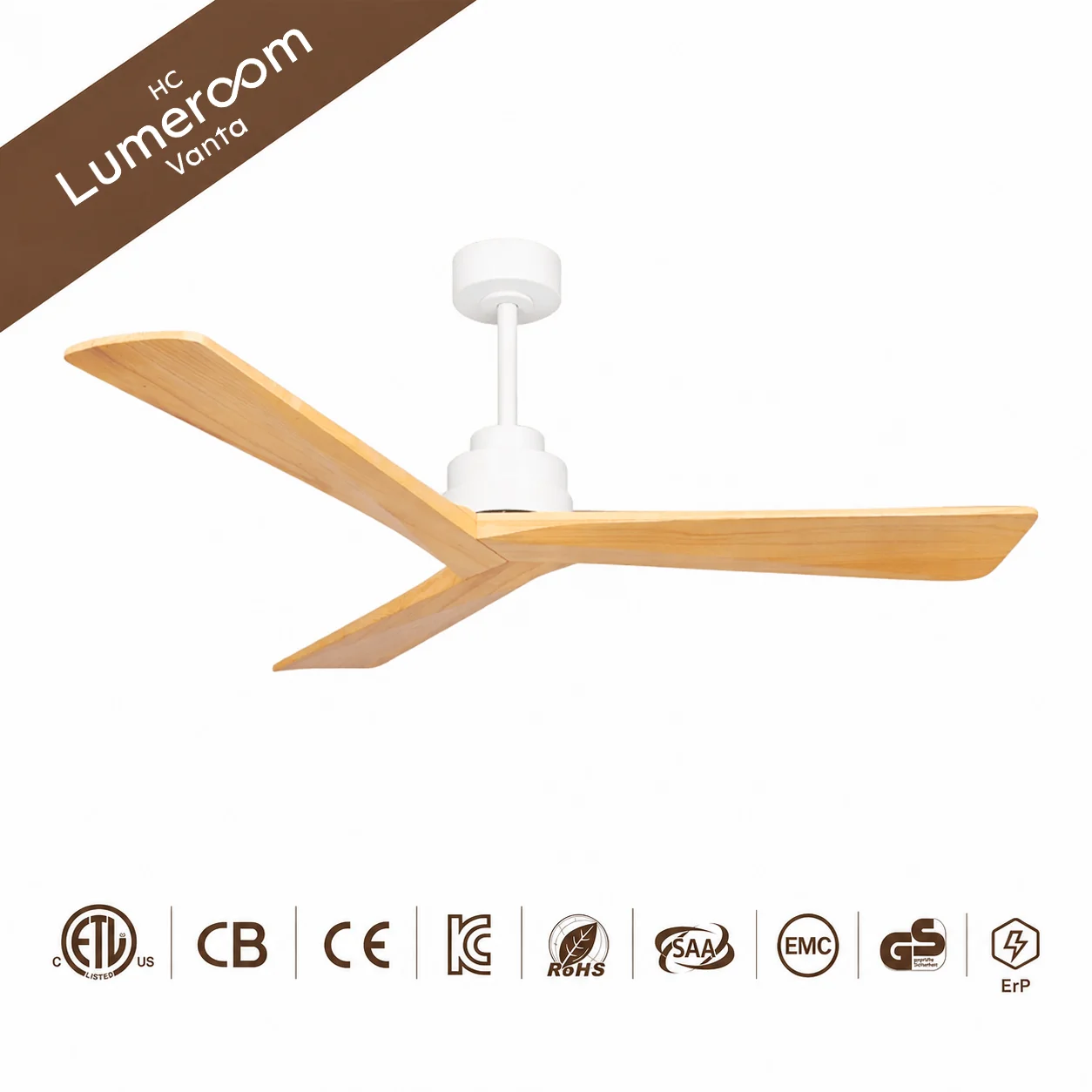 Ceiling Fan, 35W, Solid Wood + Metal - detail 10
