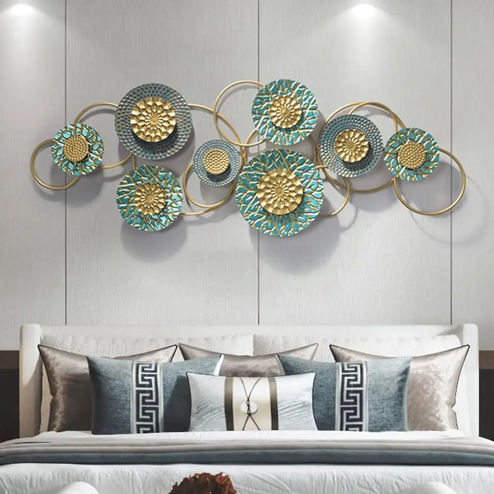 Luxury Circle Design Metal Wall Decor For Home Hotel Restaurant Living ...