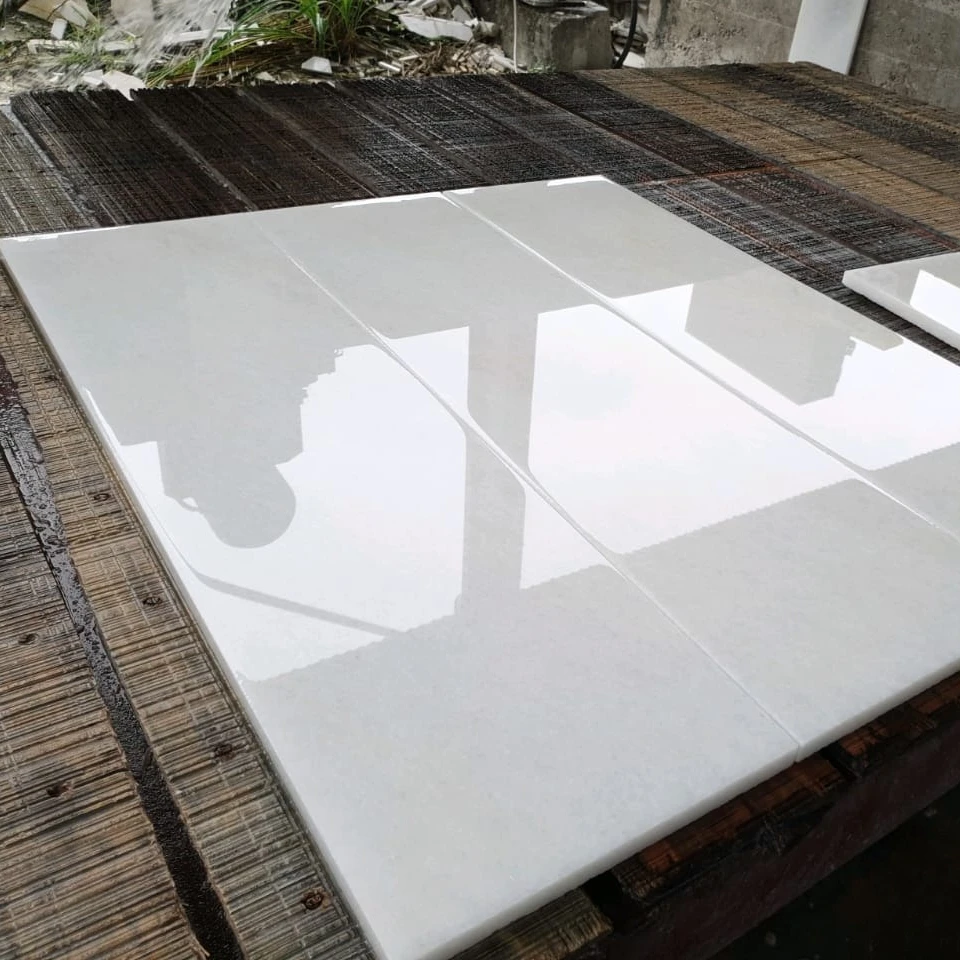 Pure White Marble Tiles From Vietnam For Exterior And Interior