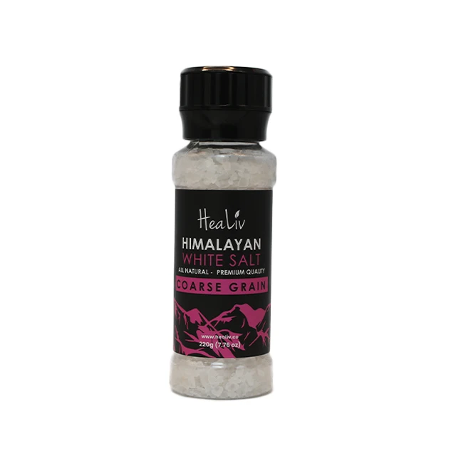 Himalayan White Table Salt Grinder 220g Sempurna Untuk Memasak