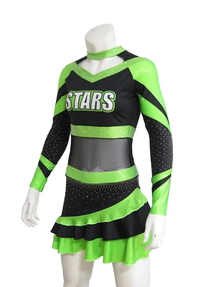 Hot Sale Cheer Leading Costume Sleeveless Cheerleader Uniform Women
