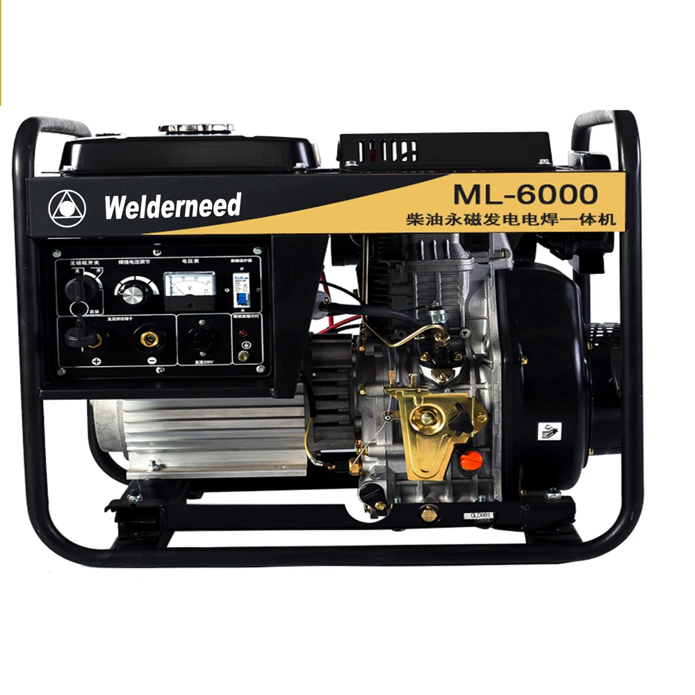 Welderneed Portable Diesel Generator Welders Welding Machine 3kw Dc220v