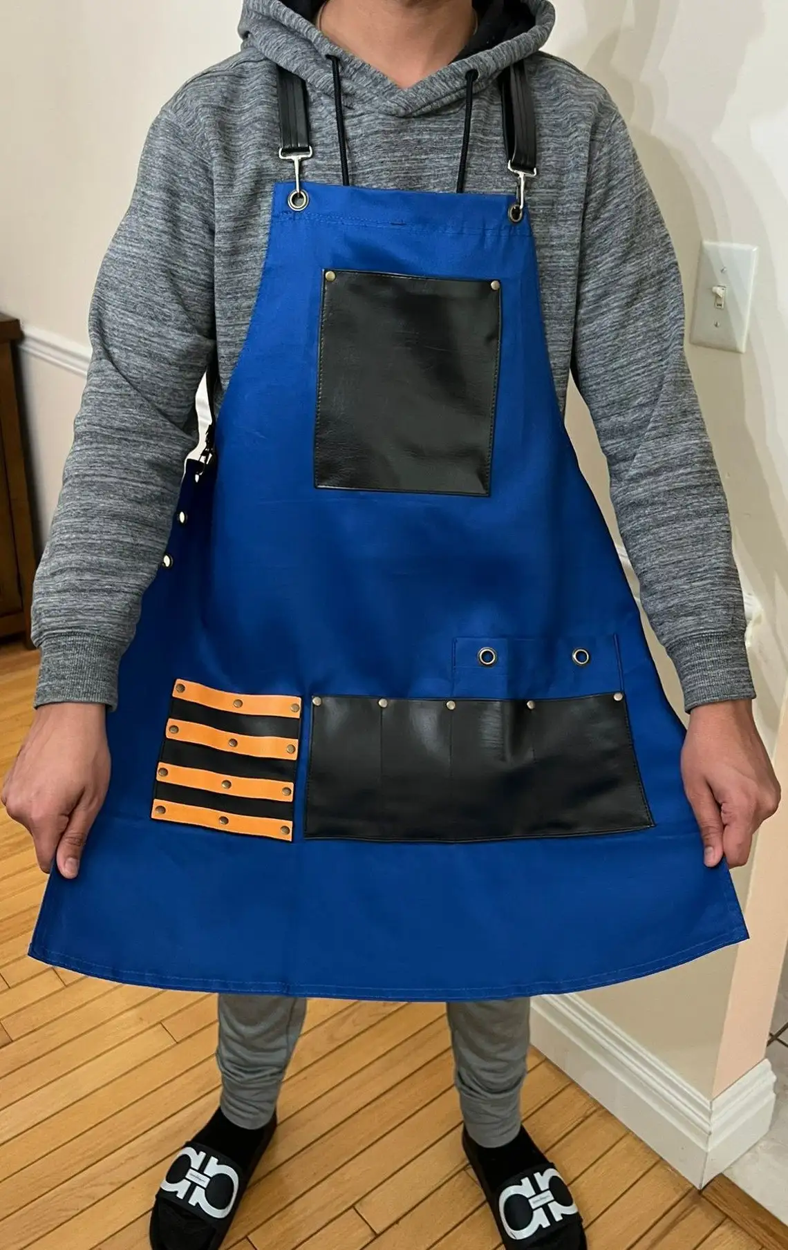 Barber Apron Barber Salon Hairdressers Leather Apron 1 Chest Pocket 4