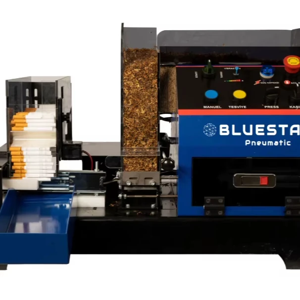 cigarette press machine BUFFALO Full-Automatic Pneumatic Cigarette Rolling Machine 3600  Cigarettes/Hour Piston Filling 0.1-0.5g Accuracy Easy Operate