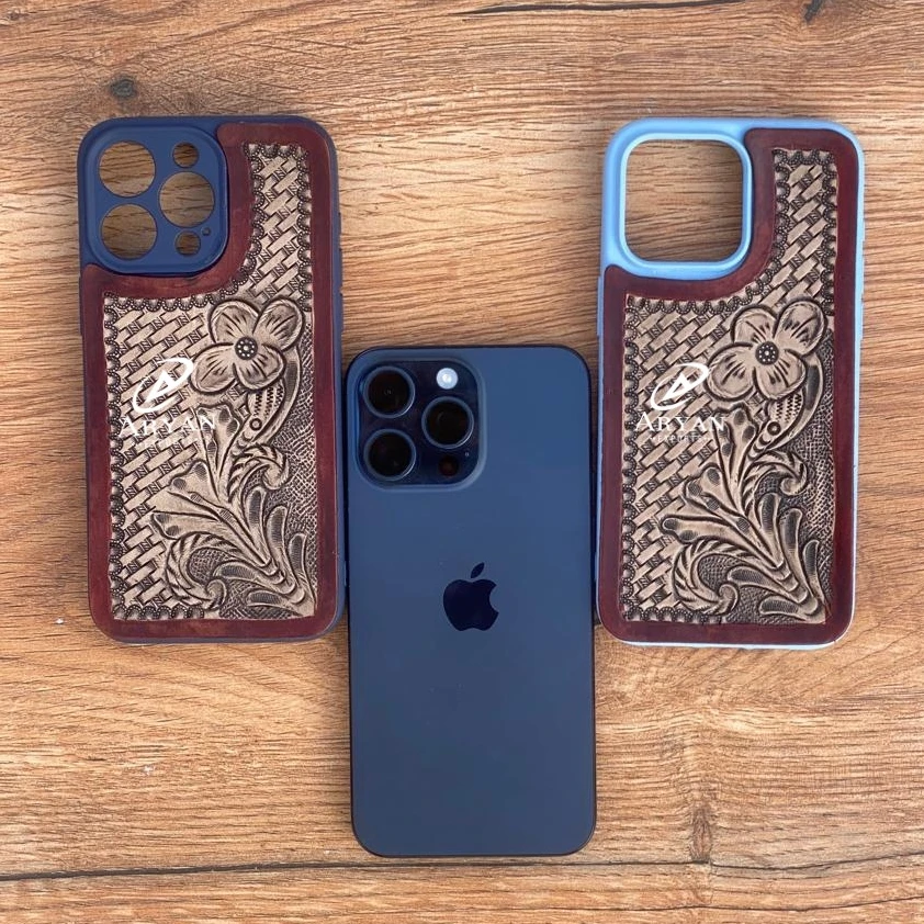 Trendy Western Genuine Leather iPhone Case Cowgirl Tooled Leather Phone Cases for iPhone Genuine Leather Case IPhone 15 Pro Max Trendy Western Genuine Leather iPhone Case Cowgirl Tooled Leather Phone Cases for iPhone Genuine Leather Case IPhone 15 Pro Max
