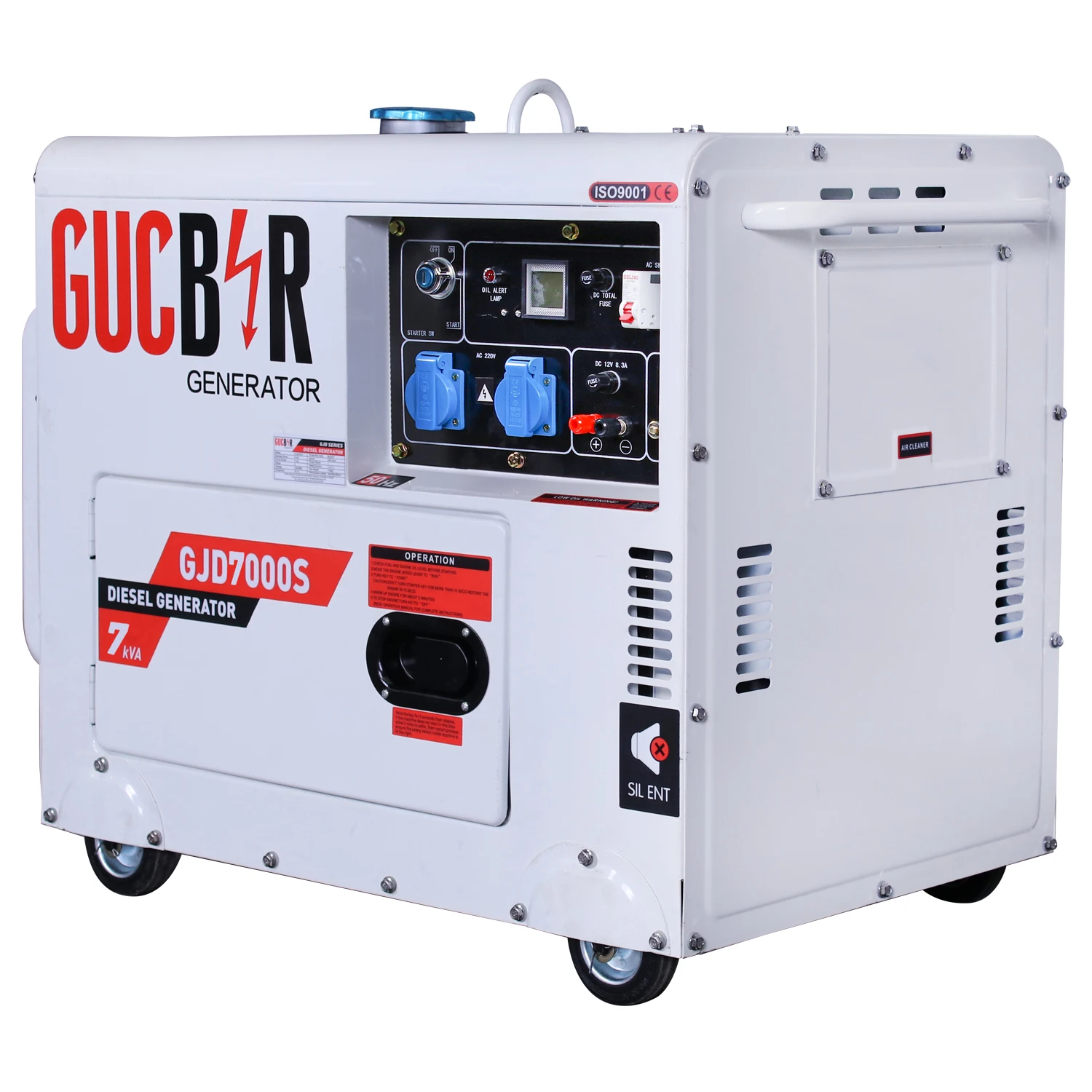 Standby 7 Kva Prime 6 Kva 7 Kw Portable Diesel Silent Canopy Three ...