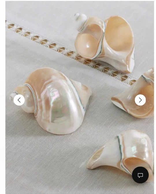 Alibaba Custom Rings Luxury Design Crystal Napkin Rings: Natural Polished Conch Shell Rings ...