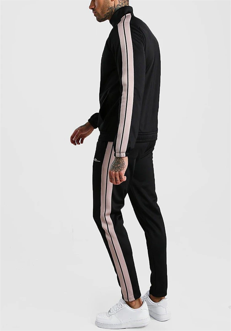 High Quality Plain Zipper Tracksuit Customize Unisex Blank Big