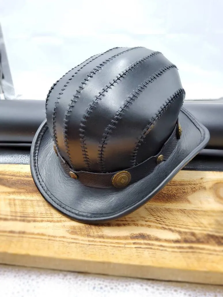 Men Leather Woolen Felt Bowler Hat Formal Derby Hat With Roll Up Brim Fedora Hats Custom Color