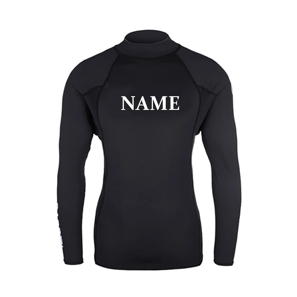 Upf 50 Sublimation Printed Logo Swimsuit Swim Rash Guard Bjj Surf Rash