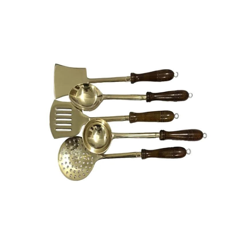 Hot Products Brass Soup Spoon Household Kitchen Soup Scoop Bailer Water